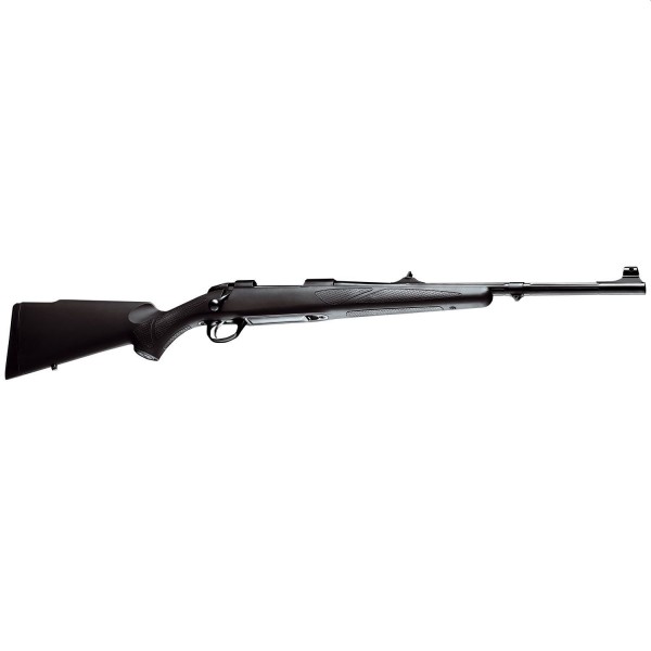 Sako bolt action rifle 85 Black Bear with rifle trigger and alternatively with sight and muzzle thread
